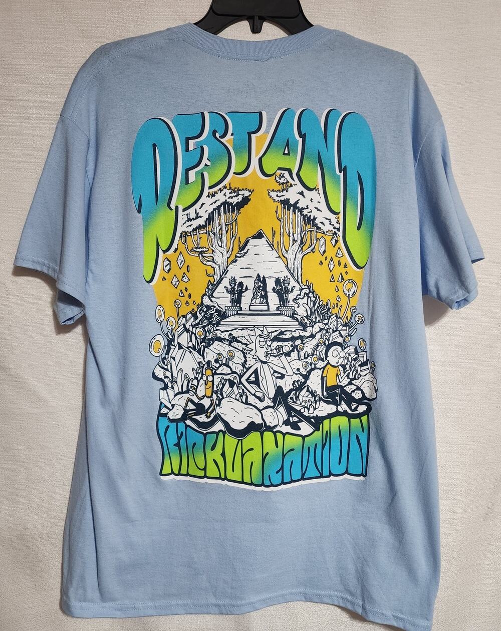 Rick and Morty Men's large shirts-first photo back of shirt